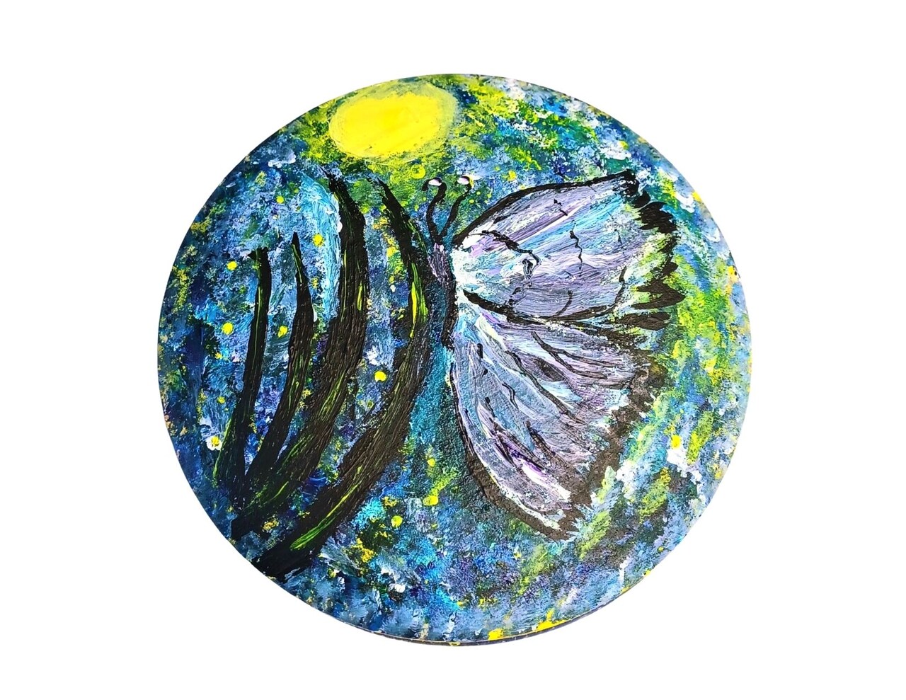 Paint Kit - Butterfly Tranquility Tabletop Trinket Box Painting Kit & Video Lesson, Art Gift Set, DIY Craft, Painting Gift Set, Beginner Painting, Paint At Home